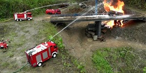 RC Horrible Accident - RC Tank Truck On Fire