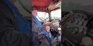 Hank Cosper Driving His 359 Peterbilt Old Yeller
