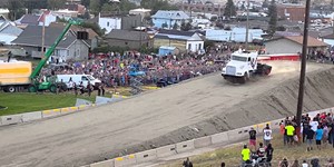World record semi truck jump!