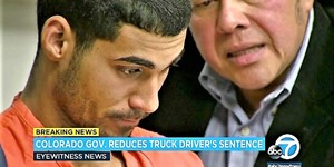 Colorado governor reduces sentence to 10 years for truck driver facing 110 years in fatal crash