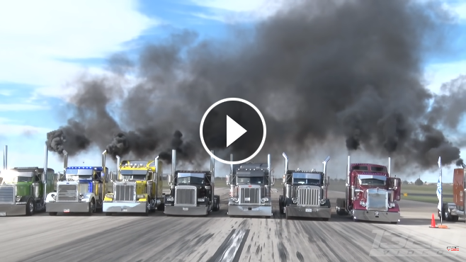 Fast Semi Trucks Half Mile Event